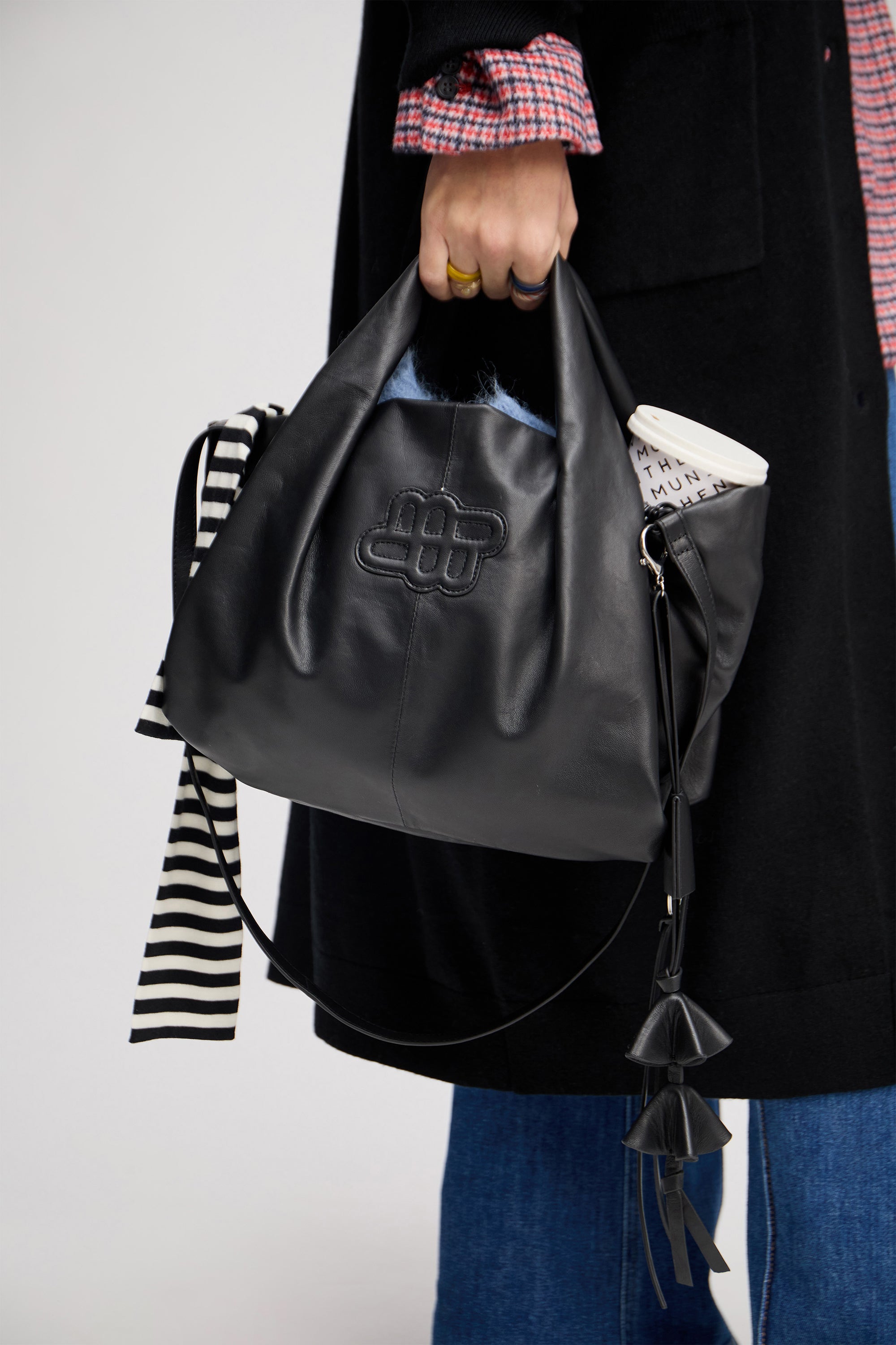 Lix lædertaske - sort